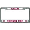 Alabama Crimson Tide Chrome License Plate Frame