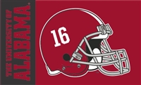 Alabama Crimson Tide Football Helmet Flag