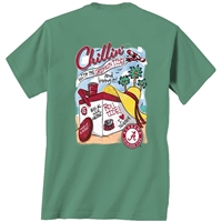 Alabama Comfort Colors Chillin with Crimson Tide T-Shirt