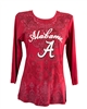 Alabama Crimson Tide Paisley Print Sleeve Shirt