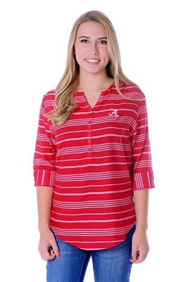 Alabama Crimson Tide Stripe Tunic Top