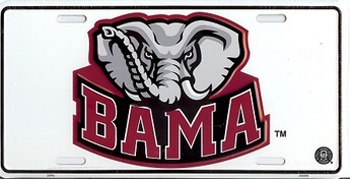 University of Alabama BAMA Elephant License Plate