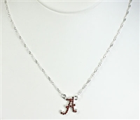 Alabama Crystal Logo Necklace