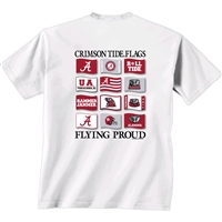Alabama Crimson Tide Flags T-Shirt